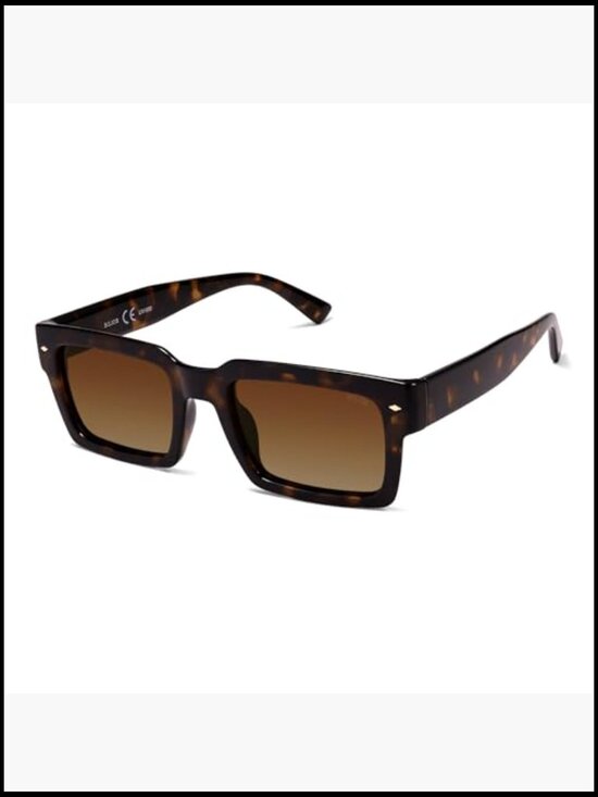 Classic Retro Square Polarized Sunglasses with UV400 TAC Lenses main image 6